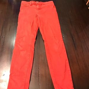 J Brand Blood Orange Skinny Jeans